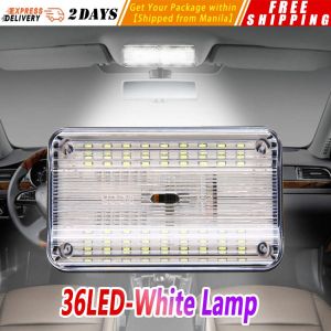 【Same Day Delivery】 Car LED Vehicle Interior Light Magnetic Touch Light Hand Car Roof Magnets Ceiling Lamp Indoor Car Lighting Night Reading Light Reading Lamp Car Interior Lights