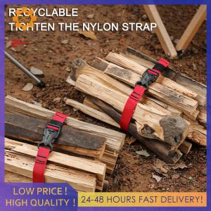 2x Nylon Cargo Tie Luggage Belt Strap Camping Hiking Outdoor Fixed Buckle Ropes