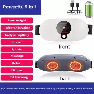 JINGKE Slimming Machine Back Massager Slimming Lazy Big Belly Whole Body Thin Waist Fat Burning Abdominal Massage Fitness Equipment