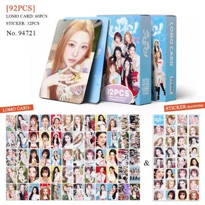 92pcs/box Hearts2Hearts Photocards LemonTang RUDE Album KPOP LOMO Card Sticker Collection Card