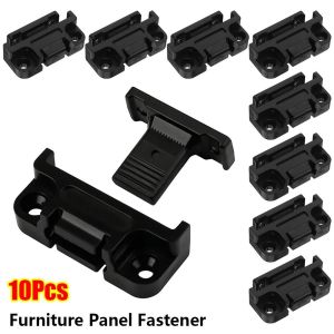 OKKFINE 10Pcs Quick Release Cabinet Connectors Adjustable Plastic Wall Panel Fastener Push Type Roman Column Buckle Bracket for Kitchen Cupboard Wardrobe Table Top