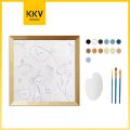 OHSOME RELIFE 3D Relief color painting series Large Portrait/Binge watching/Animal/Sunflower/Large Sky/Vase&Rose/Sea wave/Portrait/Irises/Pumpkin/Sunrise/Mother and Child. 
