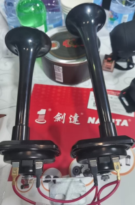 12V 24V 600DB Super Loud Air Horn Dual Trumpet Horn With Compresor For Train Truck Car Kit【Local spot】COD