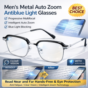 Mens Reading Glasses Blue Light Blocking Photochromic HD Lens Anti Glare Computer Glasses Light Sensitive Presbyopia Vision Correction for Elderly
