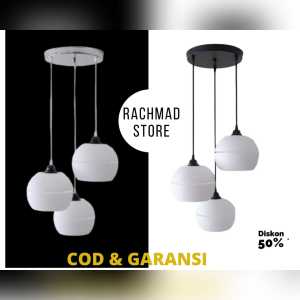 Lampu gantung / lampu hias minimalis modern ruang tamu kamar tidur isi 3 moonlight