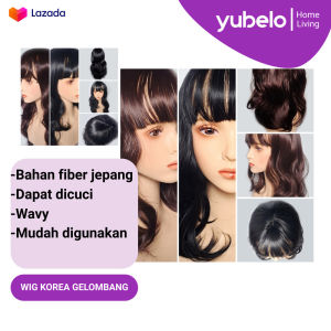 Wig Korea Gelombang Pendek Wig Hair Wave Korean Style Hime rambut palsu
