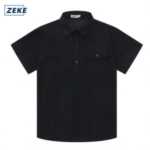 ZEKE A0040 Corduroy Baju Polo Lelaki Lengan Pendek Shirt Short Sleeved Mens Top Plain Casual Polo T Short Pants For Men