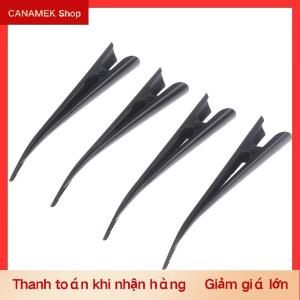 CS 4 cái kẹp tóc kim loại dài 12.5cm kẹp tóc mỏ vịt hoa rỗng kẹp tóc phụ kiện tóc kẹp tóc nơ răng vịt Kẹp đầu salon làm tóc kẹp màu đen