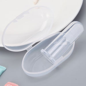 Baby Finger Toothbrush Set Silicone Teeth Cleaner with case Pet Toothbrush Newborn Soft Toothbrush