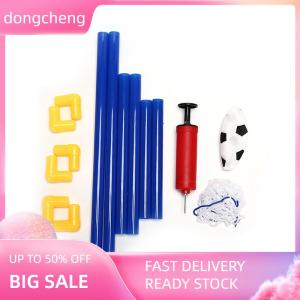dongcheng Zmga Store XEKESI Folding Mini Football Soccer Goal Post Net Set with Pump Kids Toy