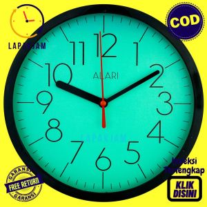 Jam Dinding Quartz Dekorasi Dinding Minimalis Murah Besar Alari AL1188 Putih Bagus BestSeller
