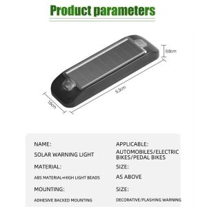 Car Alarm Warning Solar Flash Light LED Light Fake Security System Anti-Theft Sign 12V Waterproof
