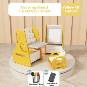 Adjustable Magnetic Drawing Board for Kids - Multi-Function Erasable Doodle Desk with Stand Portable Chalkboard & Whiteboard for Toddlers Learning Art and Writing at Home