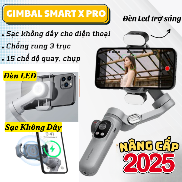 Hàng sẵn] Tay cầm Gimbal chống rung hỗ trợ quay phim chụp ảnh cho