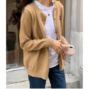 เสื้อแจ็คเก็ต คอวี เสื้อคลุมแขนยว เสื้อไหมพรมแขนยาว เสื้อคาดิแกนไหมพรม เสื้อแฟชั่นหญิงเสื้อสเวตเตอร์ เสื้อ คลุม ไหมพรมแขนยาว3032