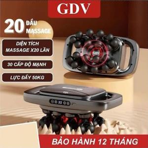 [Tặng củ sạc + cáp sạc] Máy Massage Toàn Thân Cầm Tay  Máy Mát Xa Đấm Lưng Chân Tay Vai Cổ 20 Đầu GDV S3C-20C - Hàng Chính Hãng
