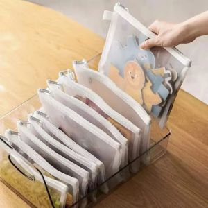 MAKERVY Waterproof Mesh Zipper Pouch Large Capacity A4A5A6 Zip File Bag Miscellaneous Storage Organizer Stationery Bag Student
