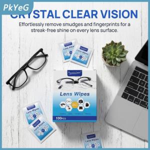 PkYeG Màn Hình Làm Sạch Khăn Lau 100Pcs Ống Kính Cho Kính Kính Mát Điện Thoại Chống Smudge Gói Cho Sinh Viên Văn Phòng