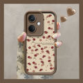 Phone Case OPPO A3X A3 Pro A79 A98 A78 5G Casing New Design Retro Leather Lambskin Cute Cartoon Rose Flower Silicone Soft Cover with Lanyard 2025. 
