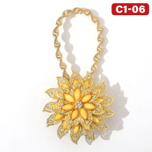 [1PC] C1 Magnet Tassel Fleur Rhinestone Magnetic Curtain Tiebacks Pengikat Langsir Magnet 磁性窗帘布扣 窗帘扣 Curtain Buckle
