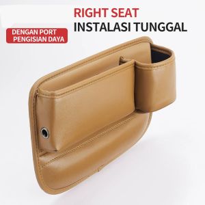 Front Seat Organizer Kursi Mobil Samping Mobil Gap Storage Tempat Penyimpanan Kursi Jok Mobil 30*20.5