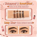 PINKFLASH Waterproof Eyebrow Cushion Stamp with 10 Reusable Stencil Set 1 E19. 
