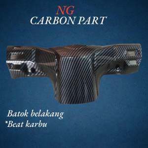 Black carbon Batok Belakang Beat karbu