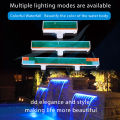 Acrylic Waterfall lights LED Water Descent fountain Swimming pool garden decor lamp With Replaceable light strip RGB. 