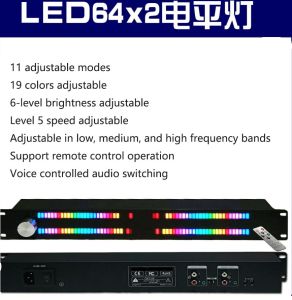⭐⭐⭐1U Music Level Indicator Light LED Spectrum Display Meter Voice/Wire Remote Control Induction Signal Melody Rhythm Ambient Lamp