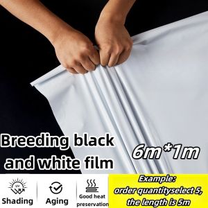 [6M/8M] Black and white panda film Panda film Black and White Plastic Covers Film for Warehouses Seedling Planting