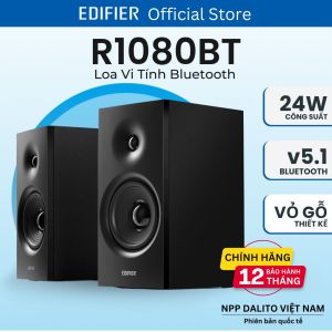 Loa EDIFIER R1080BT bluetooth máy tính để bàn Công suất 24W Xử lý tín hiệu số Bass driver vi tinh 4 inch Hàng chính hãng - Phiên bản quốc tế - Bảo hành 12 tháng - Đổi mới trong 30 ngày