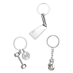 Elegant Workout Gear Pendant Keychain Handmade Fitness Keyring for Women Men Athlete Sports Enthusiast Bag Accessories