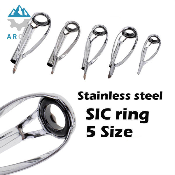 SIC stainless steel guide ring fishing rod repair kit sizes mixed