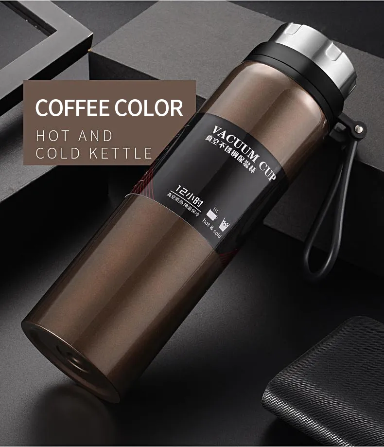 1000ML Premium Thermos Vacuum Tumbler Water Bottle with Handle