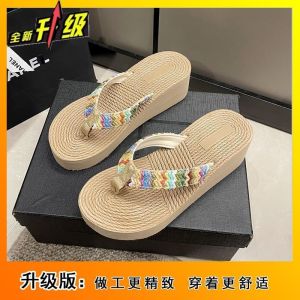 [Free Shipping] Stylish And Durable Beach Sandals Non-Slip Flip-Flops For Women New Summer Styles WomenS Mid-Heel Sandals For Outdoor Wear
