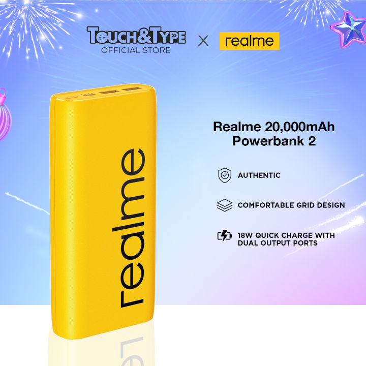 Power Bank Model R02 Realme 20,000 mAh Powerbank 2 - Authentic Extended Capacity | Lazada PH
