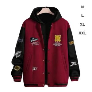 Jaket Varisty Baseball Vintage Hoodie Zipper Pria dan Wanita | Korean Style