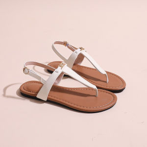[Free Shipping] Retro Roman Sandals For Women 2026 Summer New Fashion Casual Flat Flip-Flop Sandals