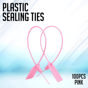 Printleaf Plastic Sealing Ties Security Seal Tag Disposable Self-Locking Security Seal Cable Ties 100pcs