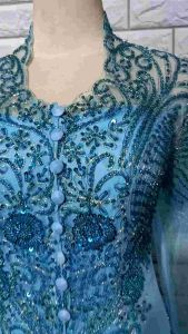 set kebaya pesta modern kebaya wisuda kebaya abg kerah sunda + longtorso dan rok prisket.