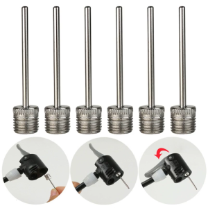 3/6pcs Balls Pumps Inflation Needle Replacement Stainless Steel Air Pumps Needle Basketball Inflating Pins Durable