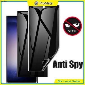 Pelindung Skrin Privasi Anti Perisik Anti Spy Privacy Screen Protector For Samsung Galaxy S25 Ultra S24 Ultra S23 Ultra S22 Ultra 5G Full Cover Hydrogel Film Not Glass