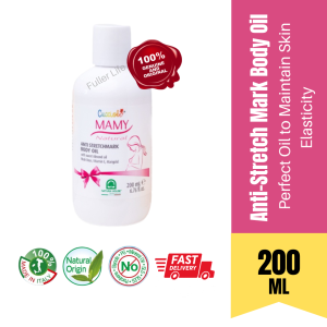 CUCCIOLO Mamy Anti-Stretch Mark Body Oil (200ml) | Helps To Maintain Skin Elasticity