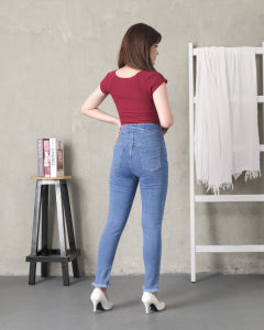Eleora Fashion-Elanine Skinny Jeans Highwaist Celana Jeans Wanita Strecth Celana Jeans Bangkok Style Korean Stretch Celana Murah Premium