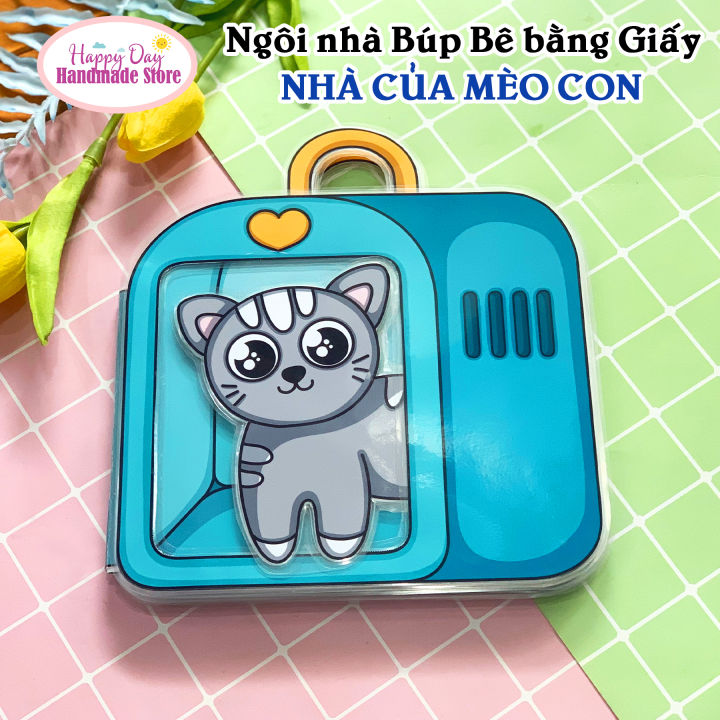 Nhà Búp Bê Bằng Giấy chủ đề Nhà của chú Mèo con - DIY Tự Làm cùng Con ...