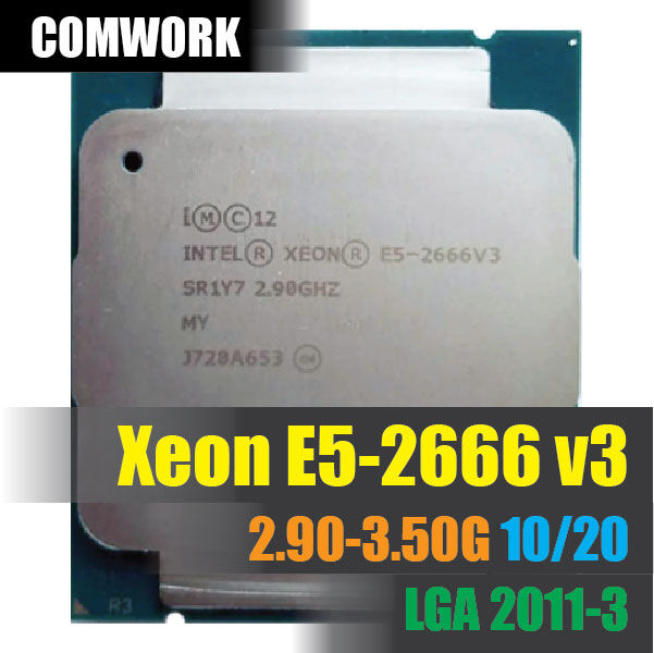 Processore Intel Xeon E5 2666 V3 &ndash; LGA 2011-3 &ndash; 2.9 GHz &ndash; 10 Core &ndash; SR1Y7