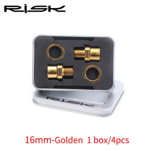 RISK Bicycle Pedal Axle Extenders Bolts Spacers Titanium Ti Alloy Bike Pedal Axle Extenders Bolts 16mm/20mm For MTB Road Bike Pedals