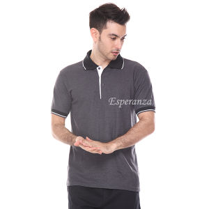 Kaos Kerah Polo Shirt Kerah Esperanza - CTNK Misty Gelap