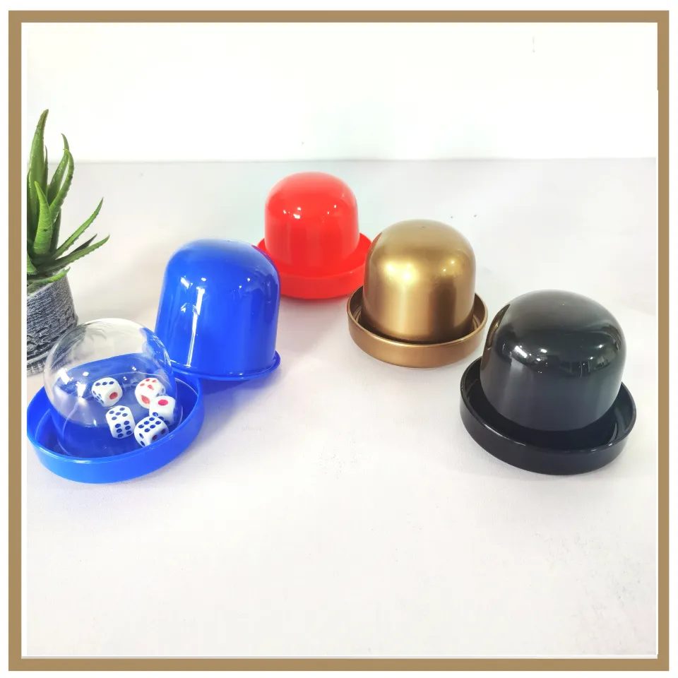 CHS 1 Set Dice Cup Set w/5pcs Dices Tray/Lid Anti-cheating Game Dice Fashion  Games | Lazada PH