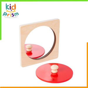 Gương Montessori - Đồ chơi giáo dục rèn luyện giác quan cho bé - Chất liệu gỗ & kính an toàn dành cho trẻ